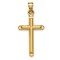 14K Yellow Gold Cross Pendant Charm Religious Jewelry 35 X 17mm